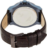 Guess Force Quartz Brown Dial Brown Leather Strap Watch For Men - W0674G5
