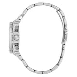 Guess Fusion Chronograph Crystals Silver Dial Silver Steel Strap Watch For Women - GW0552L1
