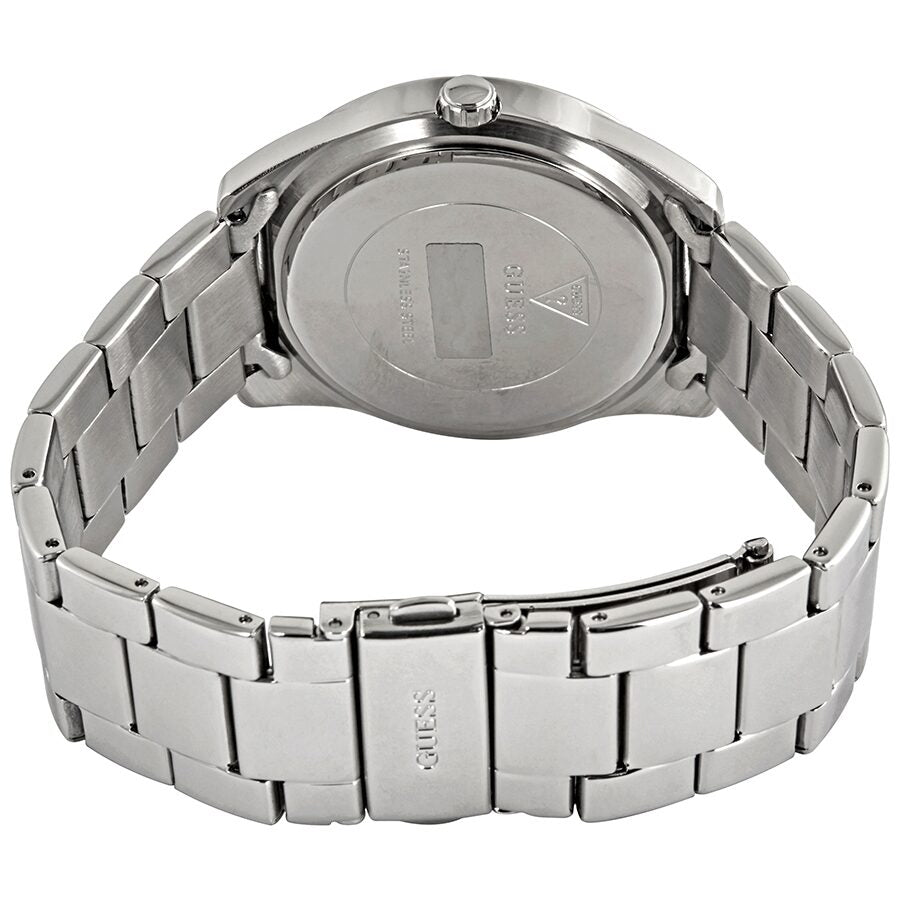 Guess G Twist Diamonds Silver Dial Silver Steel Strap Watch For Women - W1201L1