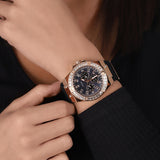 Guess Venus Diamonds Black Dial Black Rubber Strap Watch for Women - GW0118L2