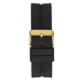 Guess Leo Multifunction Black Dial Black Silicone Strap Watch For Men - GW0637G2