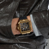 Guess Leo Multifunction Black Dial Black Silicone Strap Watch For Men - GW0637G2