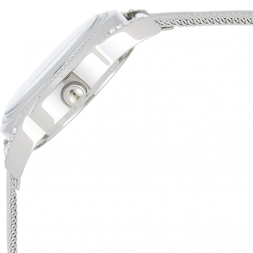 Guess Whisper Silver Dial Silver Mesh Bracelet Watch for Women - W1084L1
