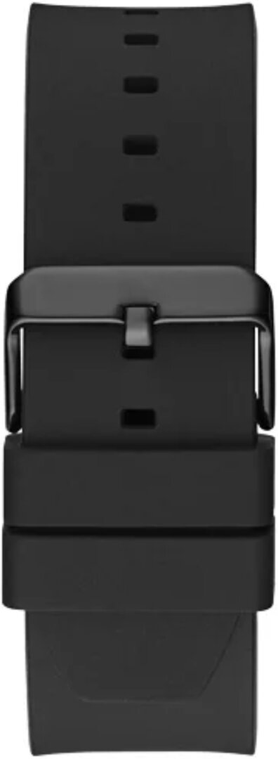 Guess Legend Analog Black Dial Black Rubber Strap Watch For Men - GW0648G1