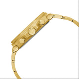 Guess Edge Chronograph Black Dial Gold Steel Strap Watch For Men - GW0539G2