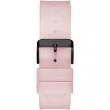 Guess Sporting Black Dial Pink Rubber Strap Watch for Men - GW0032G1