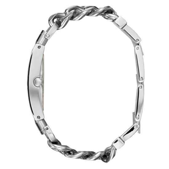 Guess Mod Heavy Metal Silver Dial Silver Steel Strap Watch For Women - W1117L1