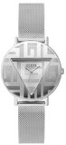 Guess Iconic Quartz Silver Dial Silver Mesh Bracelet Watch For Women - GW0527L1
