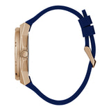 Guess Asteria Multifunction Blue Dial Blue Rubber Strap Watch For Women - GW0620L3