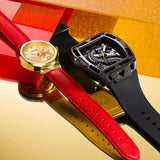 Guess Legend Analog Black Dial Black Rubber Strap Watch For Men - GW0648G1