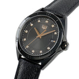 Tag Heuer Formula 1 Quartz Diamonds Black Dial Black Leather Strap Watch for Women - WBJ1317.FC8230