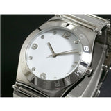 Marc Jacobs Amy White Dial Silver Steel Strap Watch for Women - MBM8518