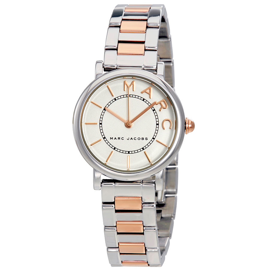 Marc Jacobs Roxy Silver Dial Two Tone Steel Strap Watch for Women - MJ3551