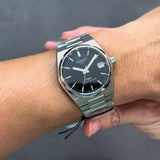Tissot PRX Powermatic 80 Black Dial Silver Steel Strap Watch for Men - T137.207.11.051.00