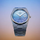 Tissot PRX Powermatic 80 Gradient Blue Dial Silver Steel Strap Watch for Men - T137.407.11.351.01