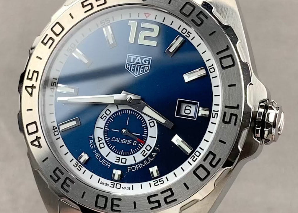 Tag Heuer Formula 1 Calibre 6 Automatic Blue Dial Silver Steel Strap Watch for Men - WAZ2014.BA0842