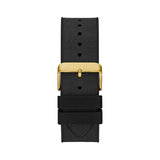 Guess Navigator Chronograph Black Dial Black Rubber Strap Watch for Men - GW0264G3