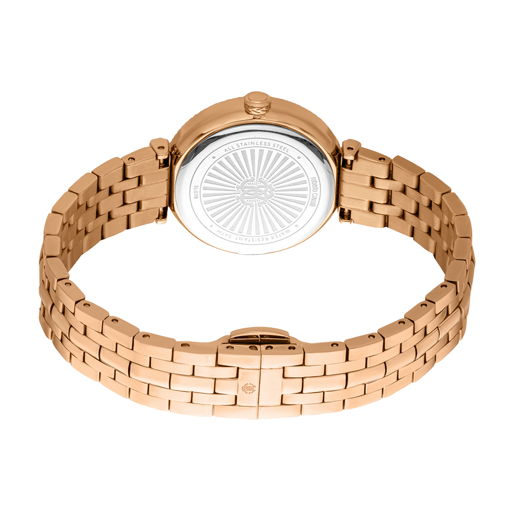 Just Cavalli Chiarezza Snake Core Rose Gold Dial Rose Gold Steel Strap Watch for Women - RC5L078M0045