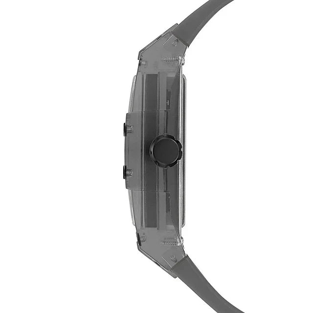 Guess Phoenix Multifunction Black Dial Grey Silicone Strap Watch For Men - GW0203G9