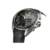 Hugo Boss Contemporary Sport Driver Black Dial Black Leather Strap Watch for Men - 1513085