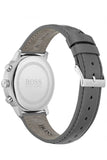 Hugo Boss Attitude Grey Dial Grey Leather Strap Watch for Men - 1513658