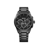 Hugo Boss Onyx Black Dial Black Steel Strap Watch for Men - 1513365