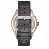 Hugo Boss Onyx Grey Dial Black Leather Strap Watch for Men - 1513366