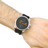 Hugo Boss Detroit Sport Quartz Black Dial Black Rubber Strap Watch for Men - 1550006