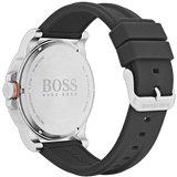 Hugo Boss Detroit Sport Analog Grey Dial Grey Rubber Strap Watch For Men - 1550007