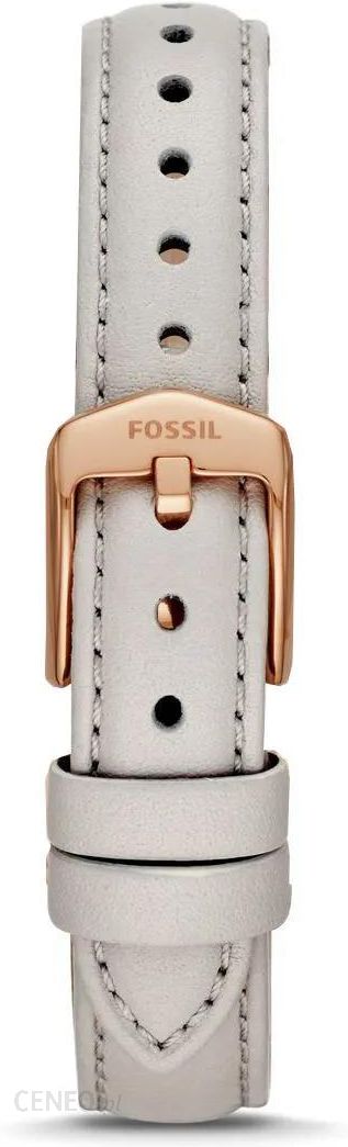 Fossil Jacqueline Mother of Pearl Dial Grey Leather Strap Watch for Women - ES4672