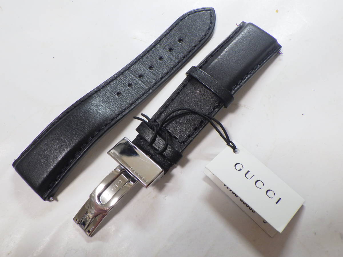 Gucci G Chrono Black Dial Black Leather Strap Watch For Men - YA101205