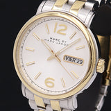 Marc Jacobs Fergus Silver Dial Two Tone Steel Strap Watch for Women - MBM8652