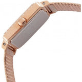Guess Highline Off White Dial Rose Gold Stainless Steel Mesh Strap Watch For Women - W0826L3