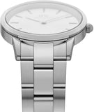 Daniel Wellington Iconic Link White Dial Silver Steel Strap Watch For Women - DW00100205