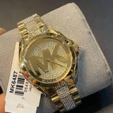 Michael Kors Bradshaw Gold Dial Gold Steel Strap Watch for Women - MK6487