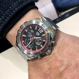 Tag Heuer Formula 1 Chronograph Black Dial Silver Steel Strap Watch for Men - CAZ101Y.BA0842