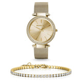 Michael Kors Darci Gold Dial Gold Mesh Bracelet Watch for Women - MK3368