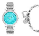 Michael Kors Darci Mother of Pearl Blue  Dial Silver Steel Strap Watch for Women - MK3515