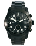 Marc Jacobs Larry Chronograph Black Dial Black Steel Strap Watch for Men - MBM5032
