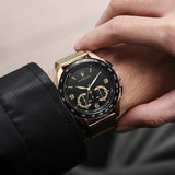 Maserati Traguardo 45mm Quartz Gold Black Dial Watch For Men - R8873612010