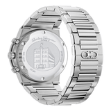 Salvatore Ferragamo Sapphire Chrono Green Dial Silver Steel Strap Watch for Men - SFME00421