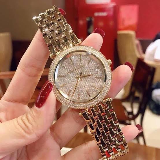 Michael Kors Darci Gold Dial Gold Steel Strap Watch for Women - MK3438