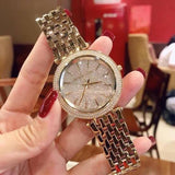 Michael Kors Darci Gold Dial Gold Steel Strap Watch for Women - MK3438