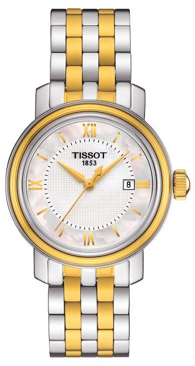 Tissot T Classic Bridgeport Lady White Mother of Pearl Dial Watch For Women - T097.010.22.118.00