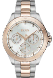 Hugo Boss Hera Chronograph Silver Dial Two Tone Steel Strap Watch for Women - 1502446