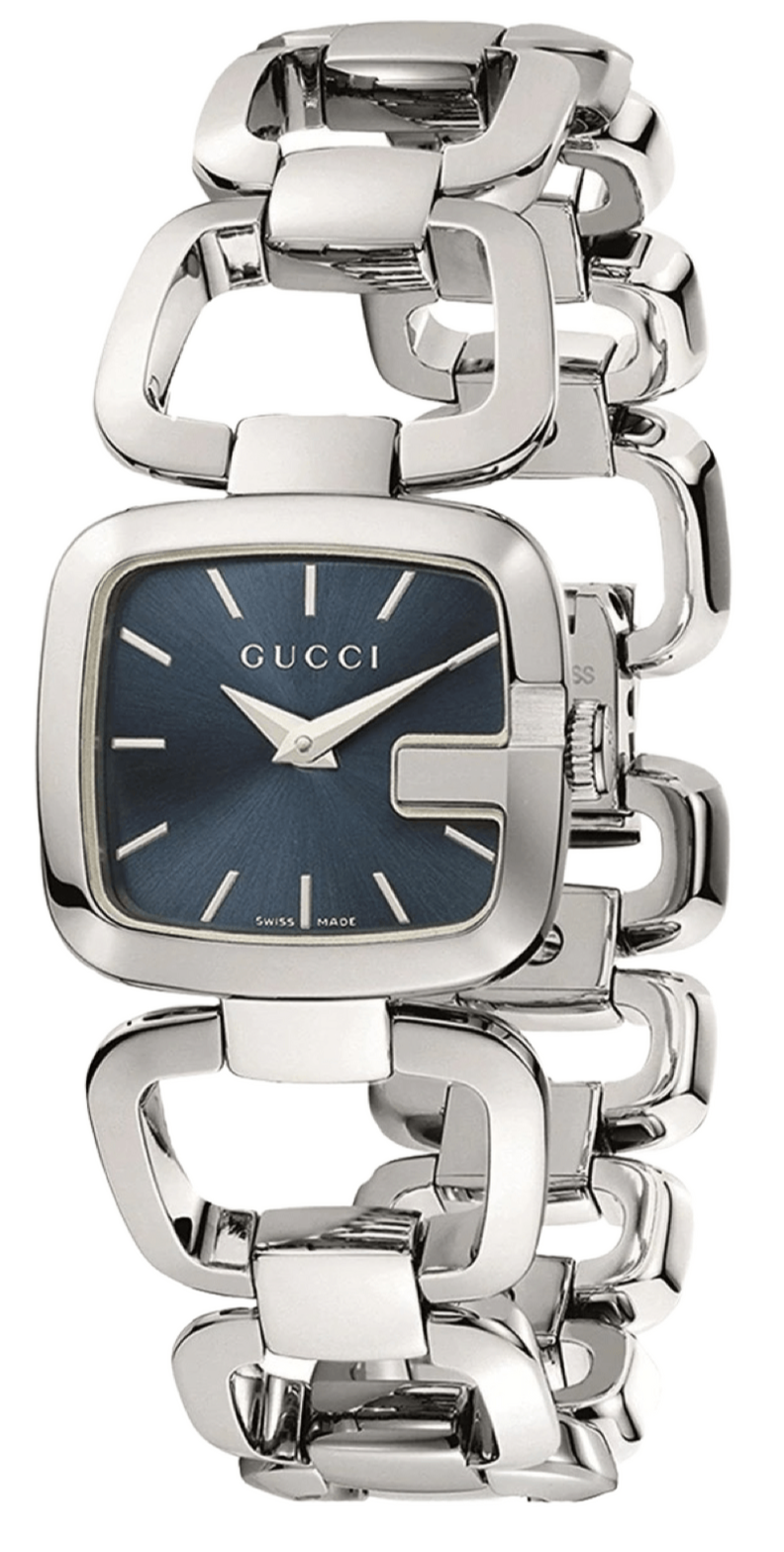Gucci G Gucci Blue Dial Silver Steel Strap Watch For Women - YA125405