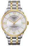 Tissot Chemin Des Tourelles Powermatic 80 Silver Dial Two Tone Steel Strap Watch For Men - T099.407.22.038.00