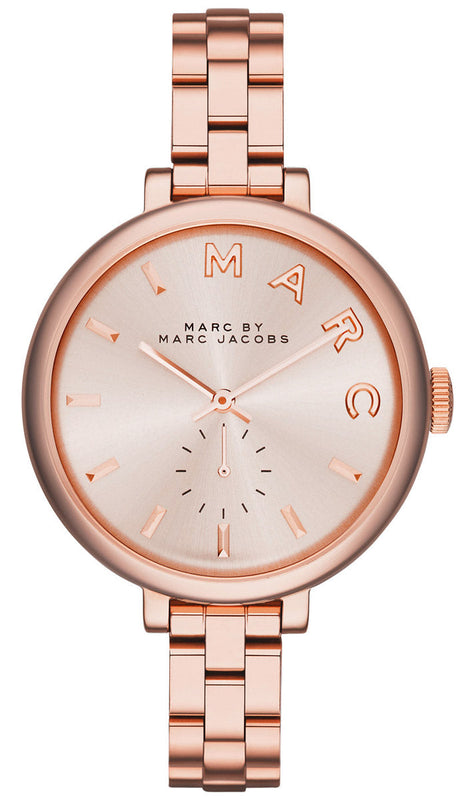 Marc Jacobs Sally Rose Gold Dial Rose Gold Steel Strap Watch for Women - MBM3364