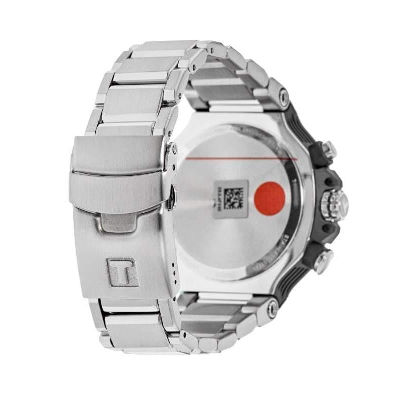 Tissot T Race Chronograph Blue Dial Silver Steel Strap Watch For Men - T141.417.11.041.00