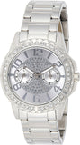 Guess Sassy Multifunction Quartz Silver Dial Silver Steel Strap Watch For Women - W0705L1